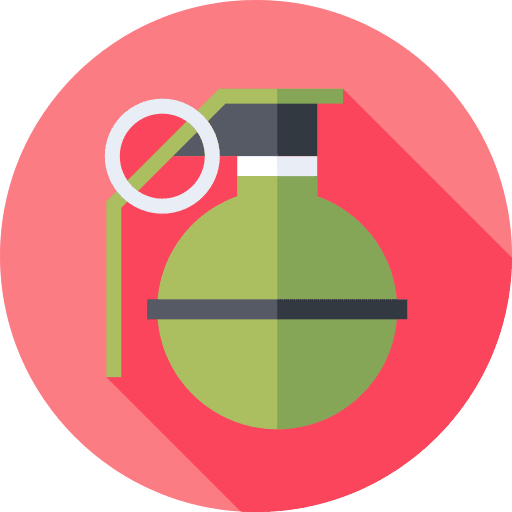 Grenade bomb security army icon
