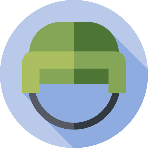 Helmet army military hat protection icon