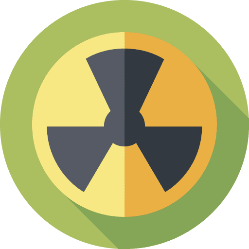 Radioactivity alert industry nuclear icon