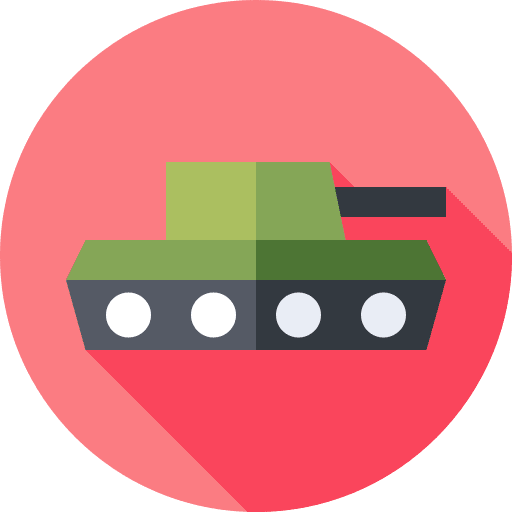 Tank military war weapon icon