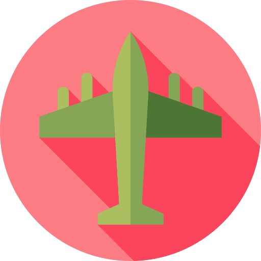 Airplane transportation aircraft aeroplane icon