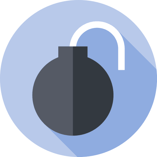 Bomb war battle fire icon