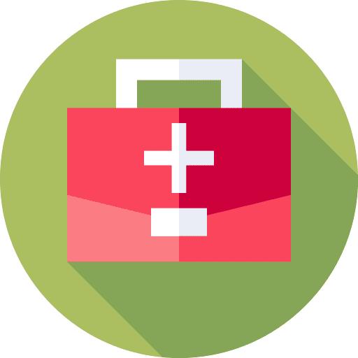 First aid kit healthcare and medical emergency kit medical icon