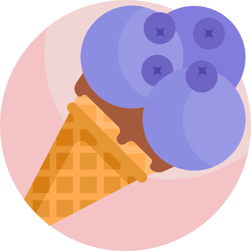 Blueberry icecream food blueberry icon
