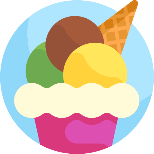 Bowl flavours scoops cream icon Bowl flavours scoops cream icon