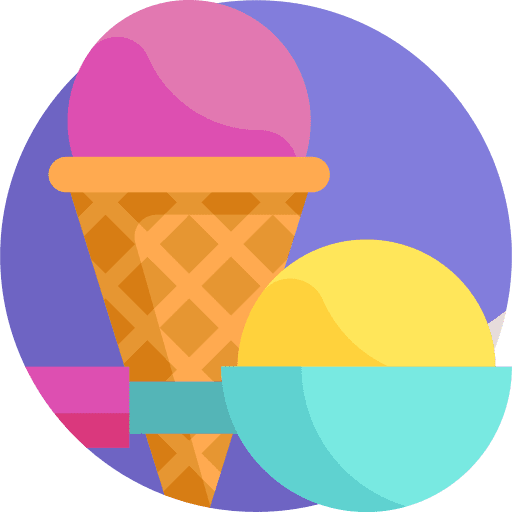 Ice cream food and restaurant summer dessert icon Ice cream food and restaurant summer dessert icon