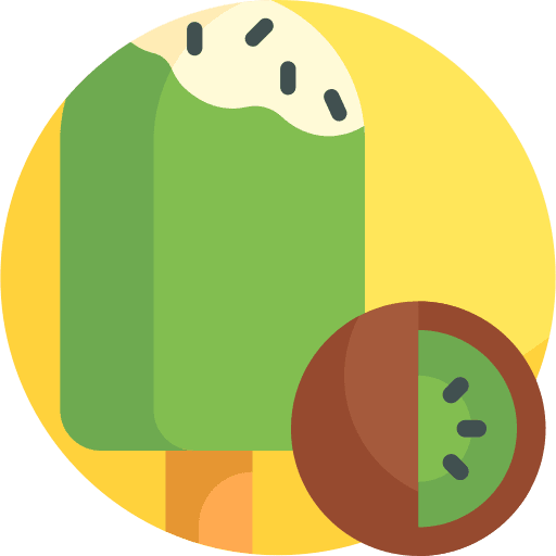 Ice cream fruit sweet kiwi icon Ice cream fruit sweet kiwi icon