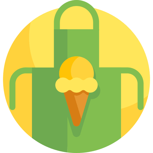 Ice cream holidays store cloth icon Ice cream holidays store cloth icon