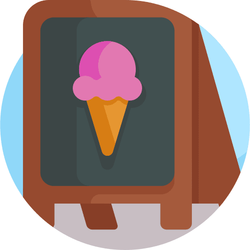 Ice cream shop shop sign signaling sign icon Ice cream shop shop sign signaling sign icon