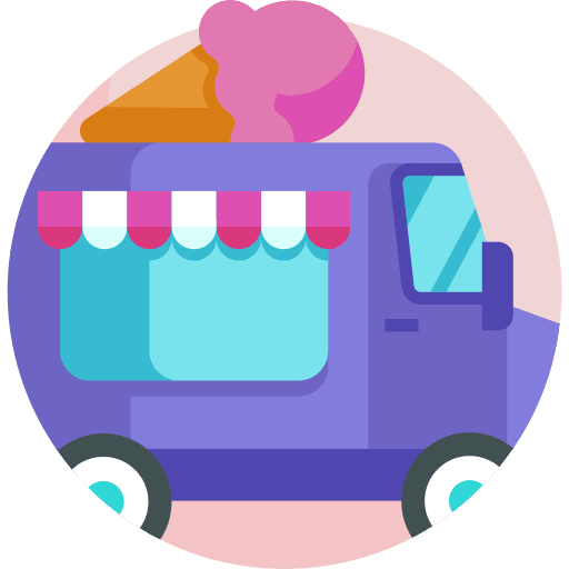Ice cream transportation summer ice cream icon Ice cream transportation summer ice cream icon