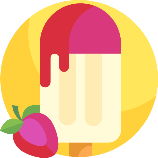 Ice cream white chocolate stick food and restaurant icon Ice cream white chocolate stick food and restaurant icon