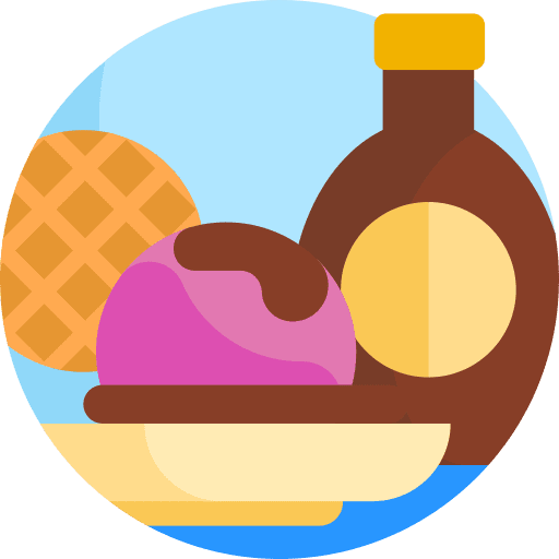 Chocolate chocolate summer food and restaurant icon Chocolate chocolate summer food and restaurant icon