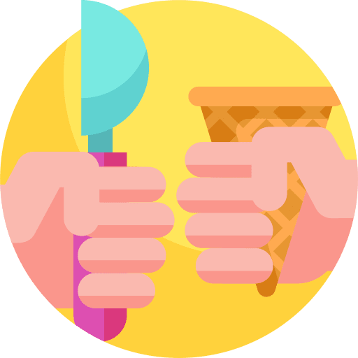 Ice cream dipper ladle ice cream icon Ice cream dipper ladle ice cream icon