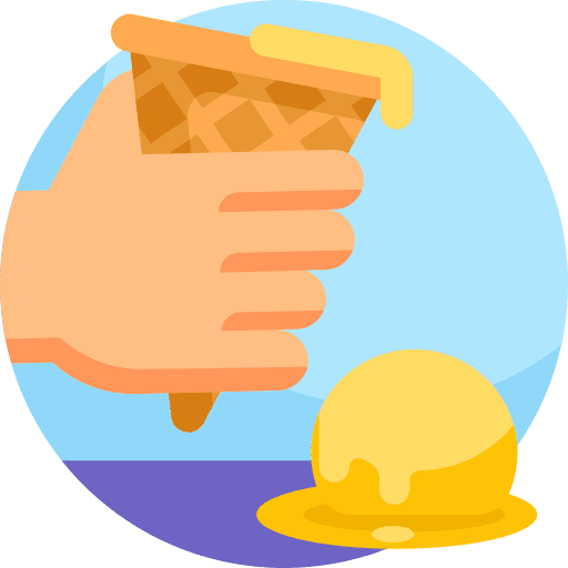 Ice cream sweet fall cone icon Ice cream sweet fall cone icon