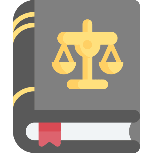 Law book law bible education icon