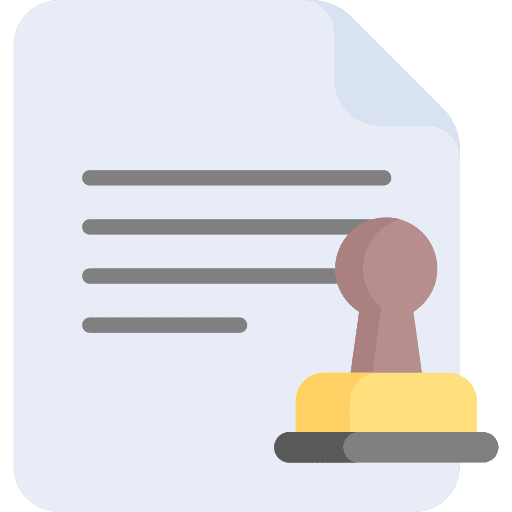 Notary document notary file icon