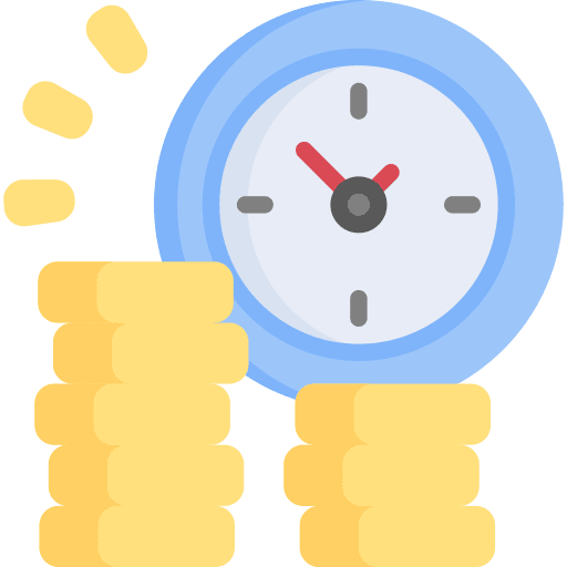 Time is money time is money time business and finance icon