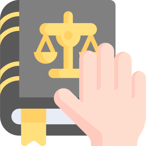 Law book oath legal law book icon
