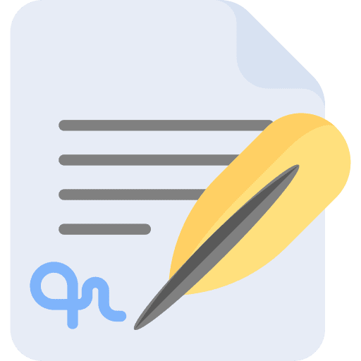 Notary signature file notary icon