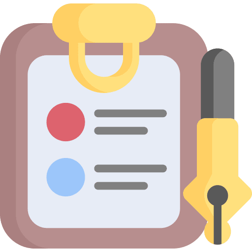 Clipboard list exam test icon Clipboard list exam test icon
