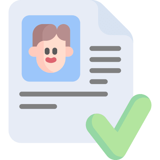 Identity identification security job icon Identity identification security job icon