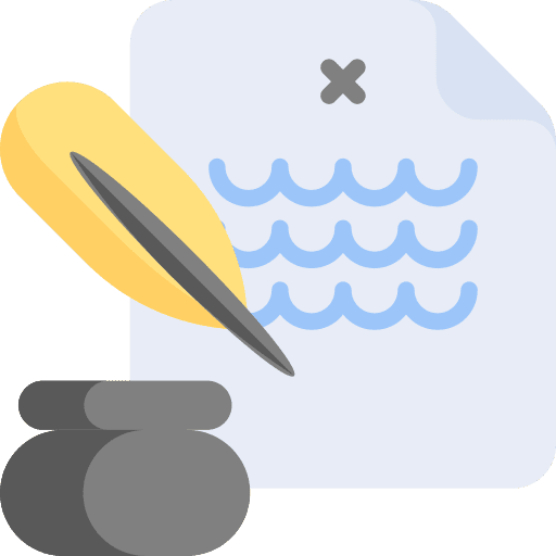 Notary file signature document icon Notary file signature document icon