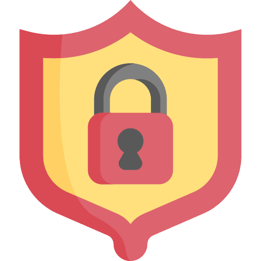 Protect shield security lock icon Protect shield security lock icon