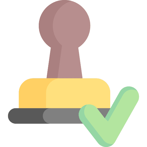 Rubber stamp certificate approved stationery icon Rubber stamp certificate approved stationery icon