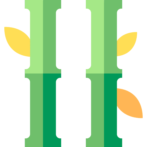 Bamboo plant botanical organic icon Bamboo plant botanical organic icon
