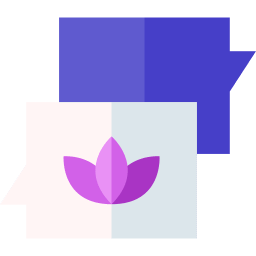 Chat therapy meditation spa icon Chat therapy meditation spa icon