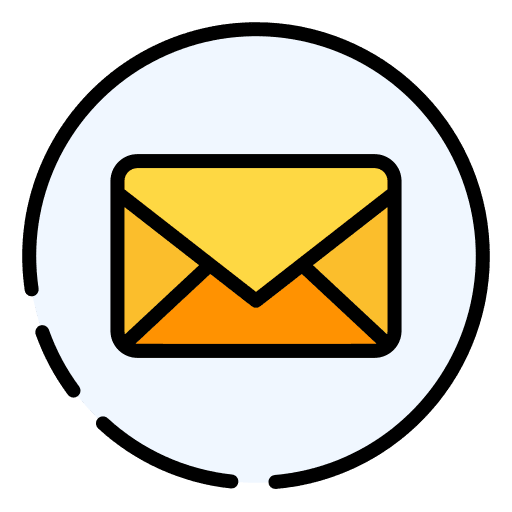 Email over wheels mails envelopes icon