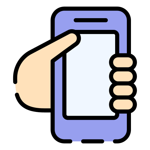 Handphone handphone hand mobile phone icon
