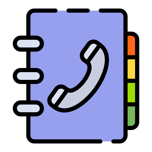 Phone book telephone notebook communications icon Phone book telephone notebook communications icon