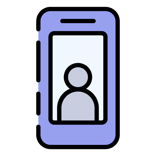Selfie technology communications take a photo icon Selfie technology communications take a photo icon