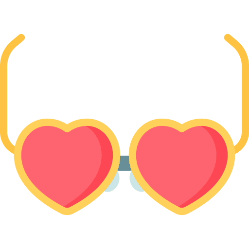 Heart glasses heart glasses accessory sunglasses icon