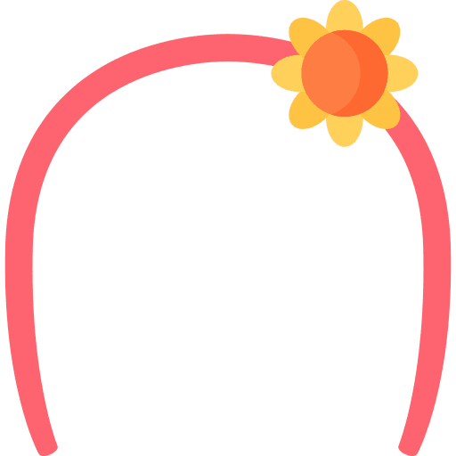 Headband headband hair flower icon