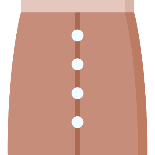 Skirt female fashion clothing icon