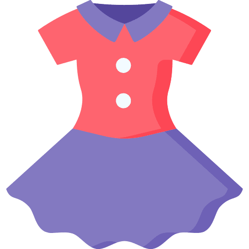 Dress woman fashion garment icon