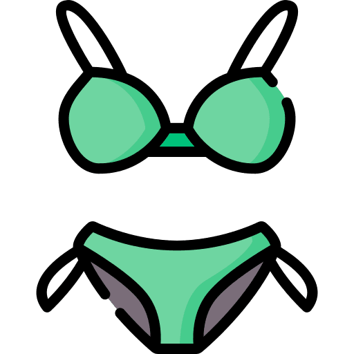 Swimsuit summer fashion femenine icon Swimsuit summer fashion femenine icon