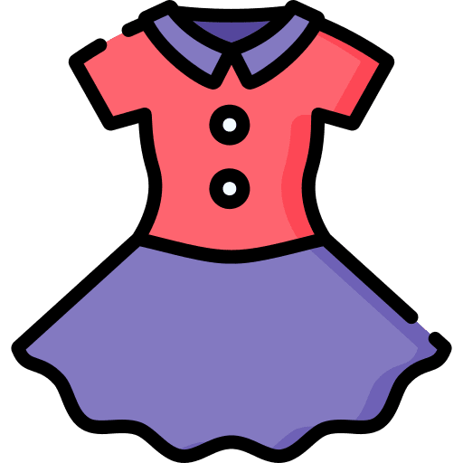 Dress dress garment woman icon Dress dress garment woman icon