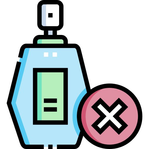 No perfume bottle forbidden no icon