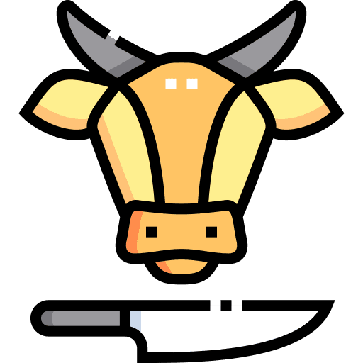 Cow animals eid mubarak meat icon Cow animals eid mubarak meat icon