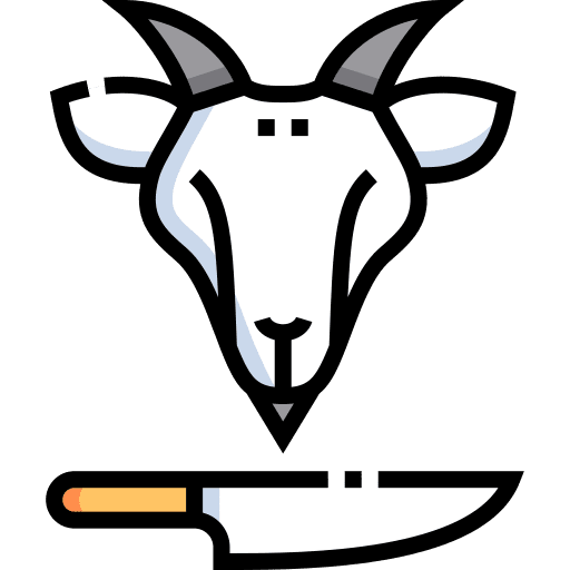 Goat culture muslim knife icon Goat culture muslim knife icon