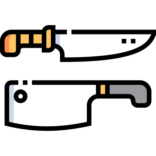 Knives kitchen food and restaurant tool icon Knives kitchen food and restaurant tool icon