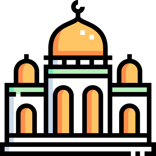 Mosque castle building landmark icon Mosque castle building landmark icon
