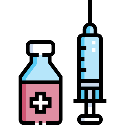 Vaccine medication syringe medical icon Vaccine medication syringe medical icon