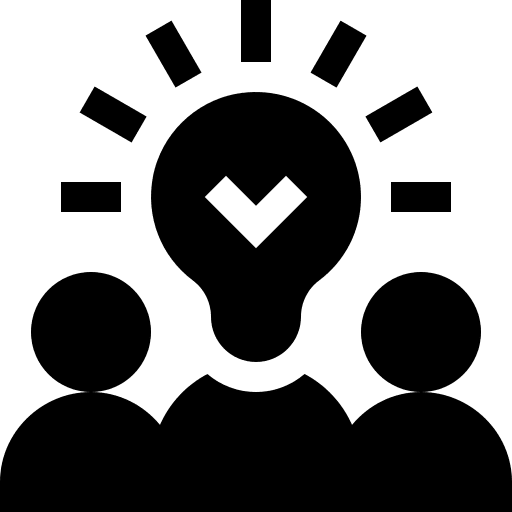 Creative team think creativity creative icon