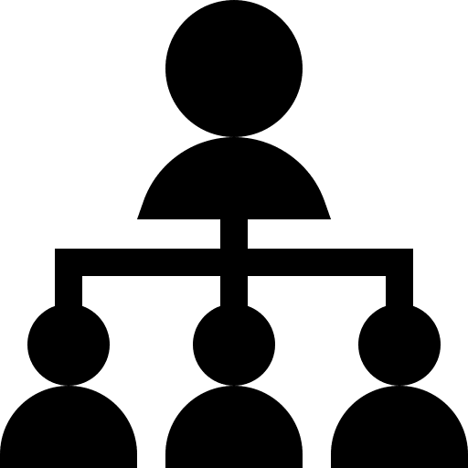 Team leader group business diagram icon Team leader group business diagram icon