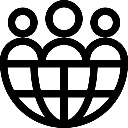 Team members users networking icon