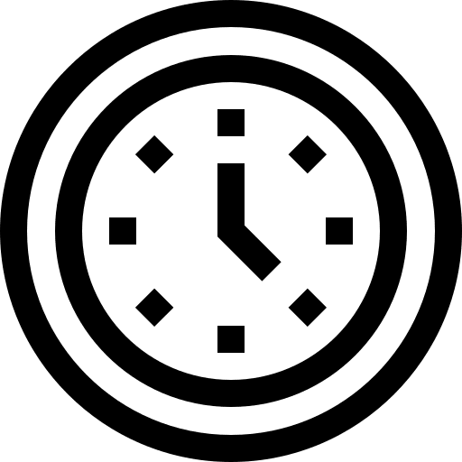 Time productivity timetable clock icon